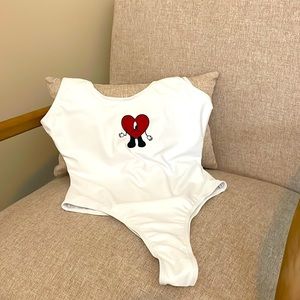 Never worn. Bad Bunny Bathing Suit. Un Verano Sin Ti, Bad Bunny Heart.